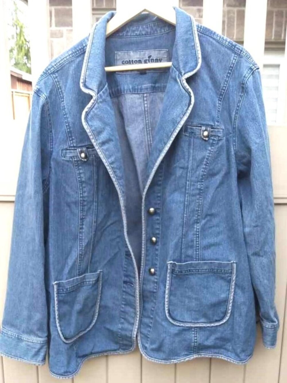 Vintage 90s Cotton Ginny Jean Jacket